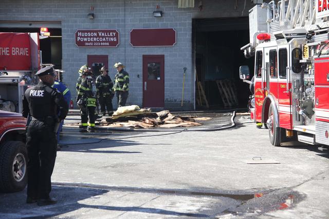 CJ's Garage fire. Photo courtesy of Bill Marshall.
